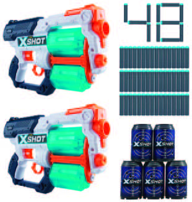 2 PISTOLETS X-SHOT 