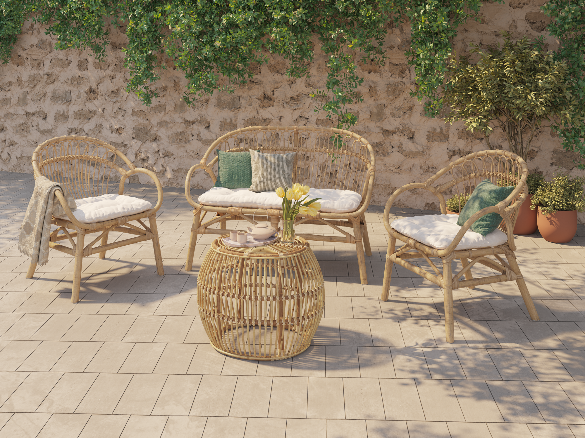  SALON DE JARDIN 4 PIÈCES code EAN 3459223824585 