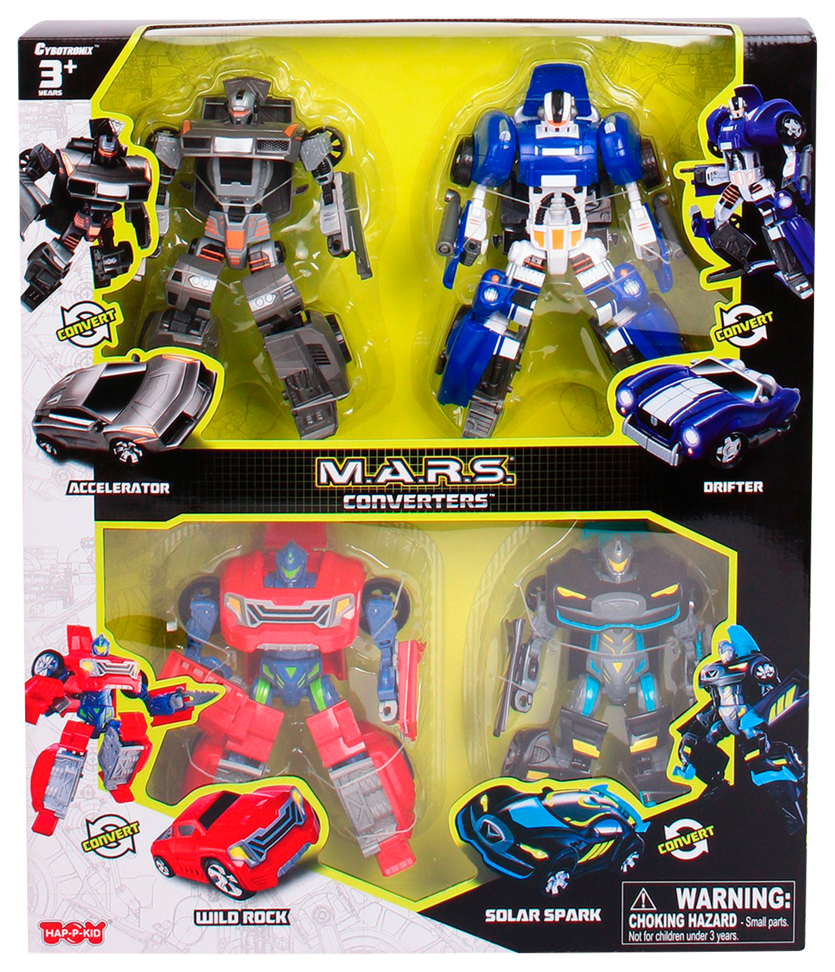  Pack de 4 robots transformables code EAN 3459223838513 
