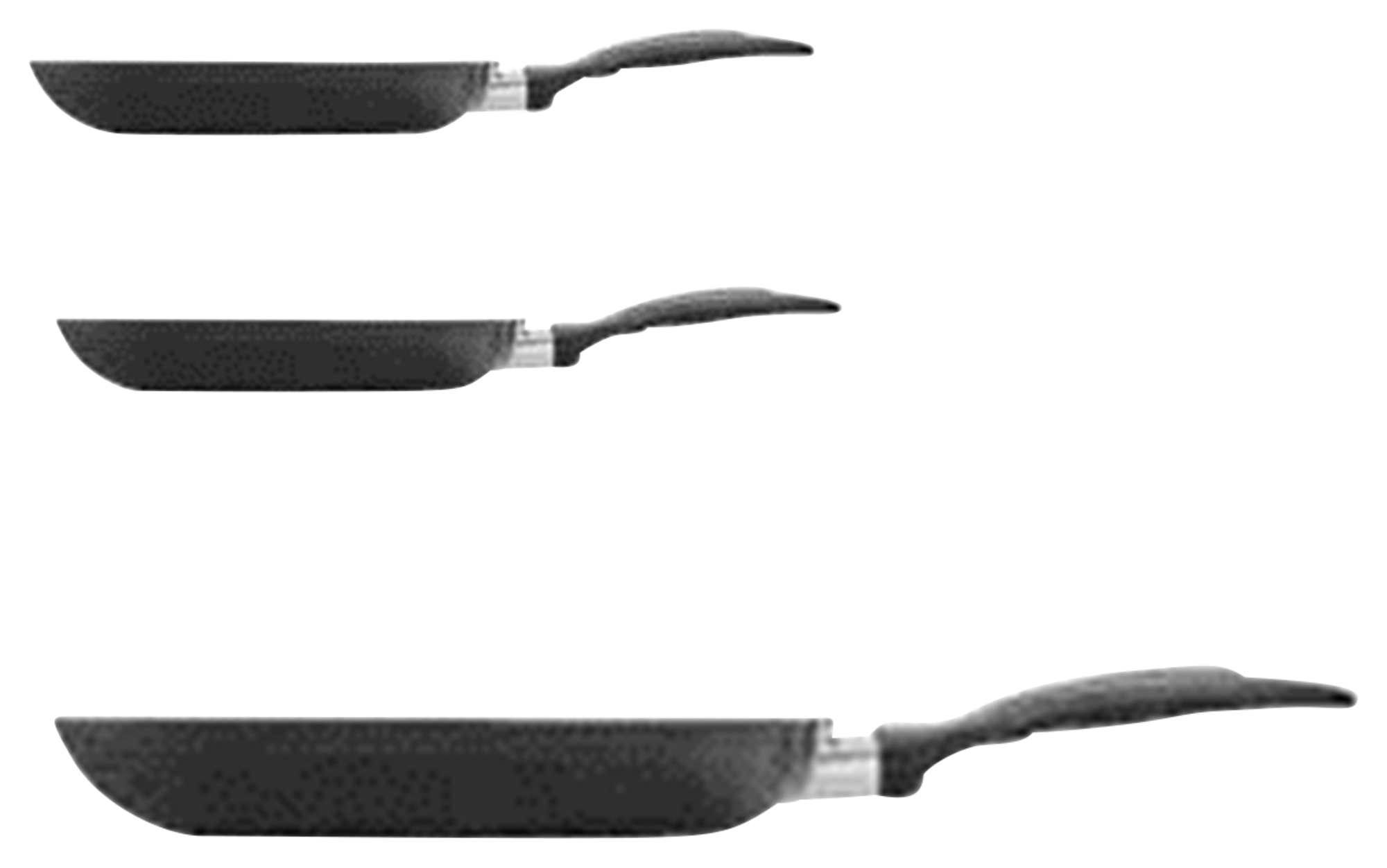  LOT DE 3 POÊLES NOIRES code EAN 3459223848628 