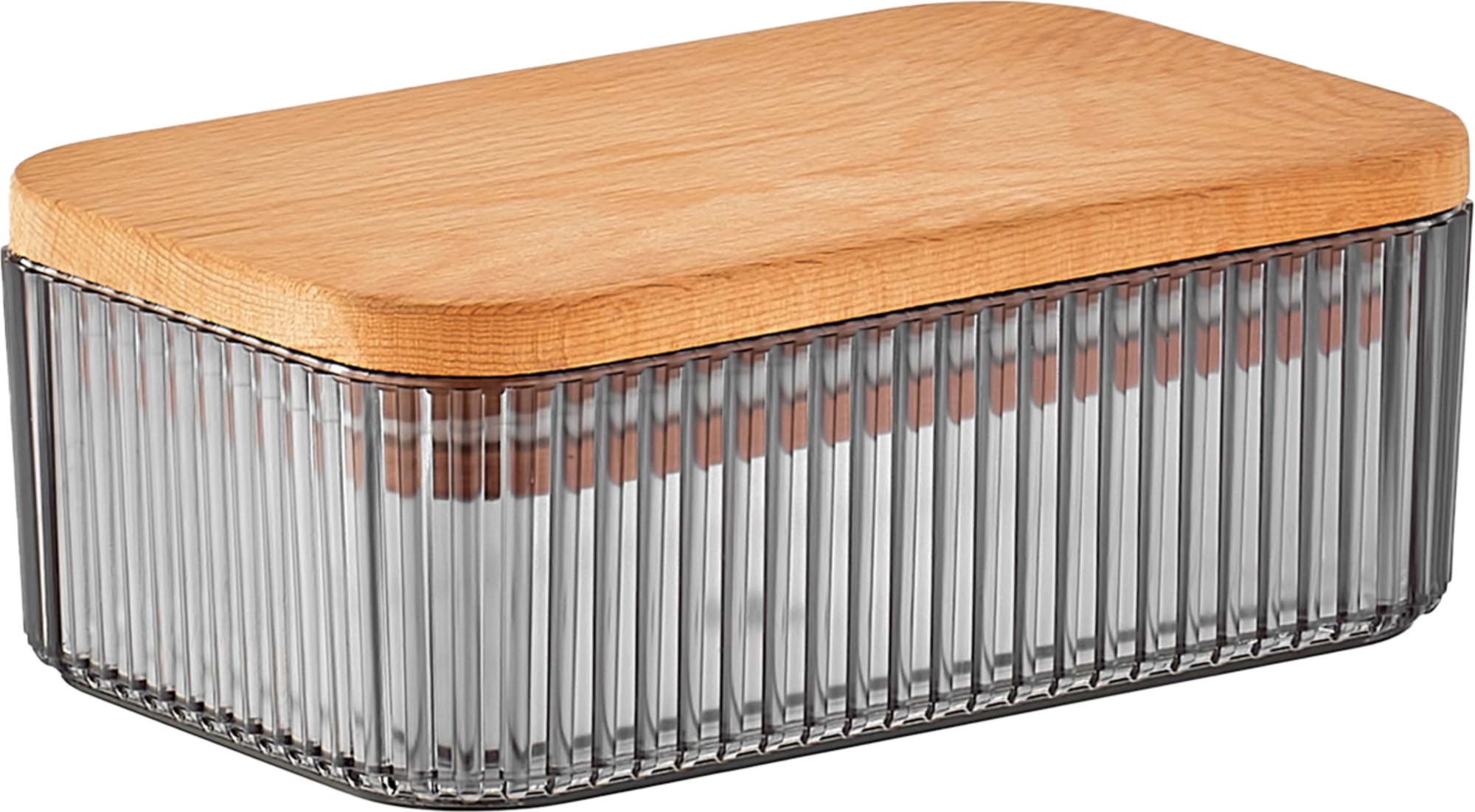  BOÎTE GRISE STRIÉE AVEC COUVERCLE code EAN 3459223854384 