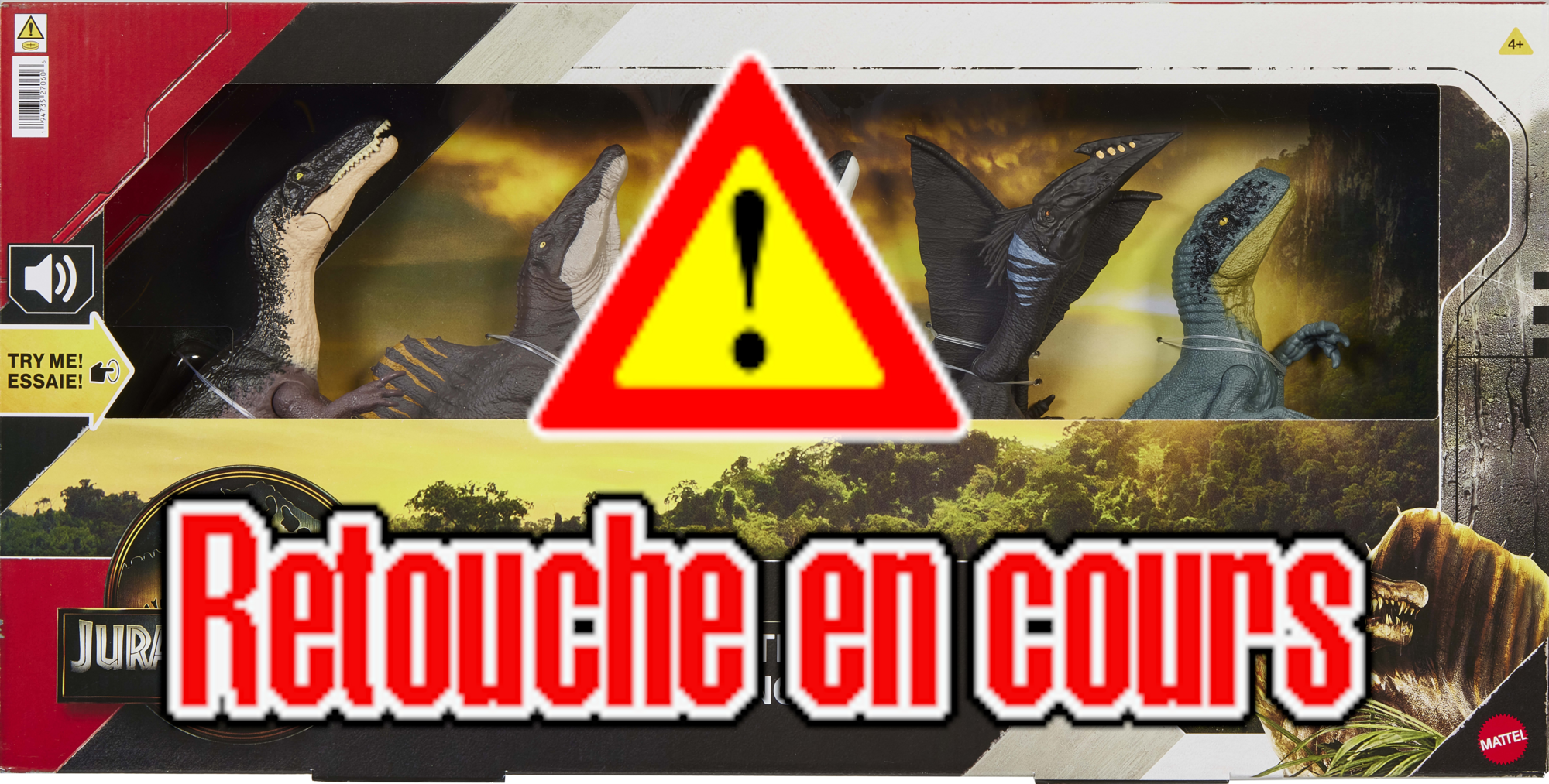  PACK DE 5 FIGURINES dinosaures  code EAN 3459223858726 