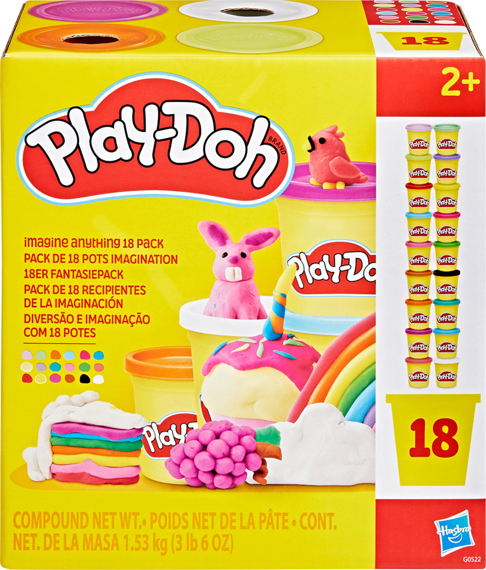  18 POTS DE PÂTE à MODELER code EAN 3459223858900 