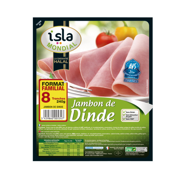Jambon de dinde Halal 