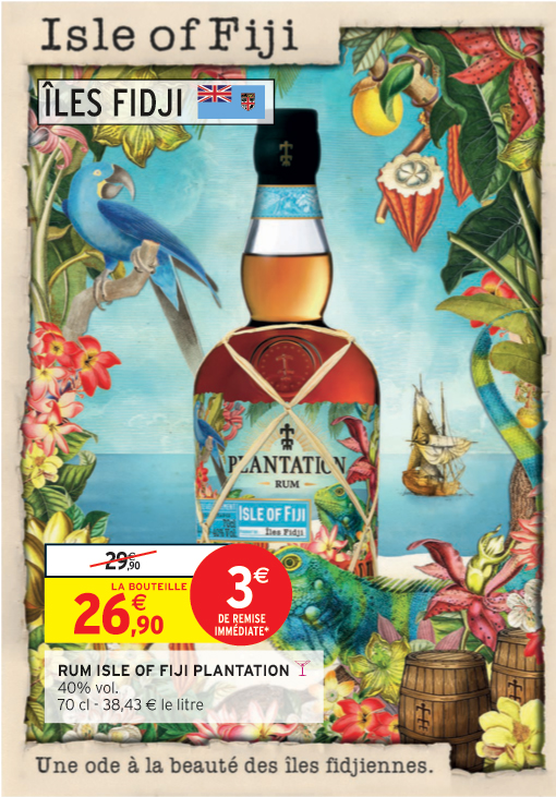 Plantation RUM ISLE OF FIJI Plantation code EAN 3460410531537 