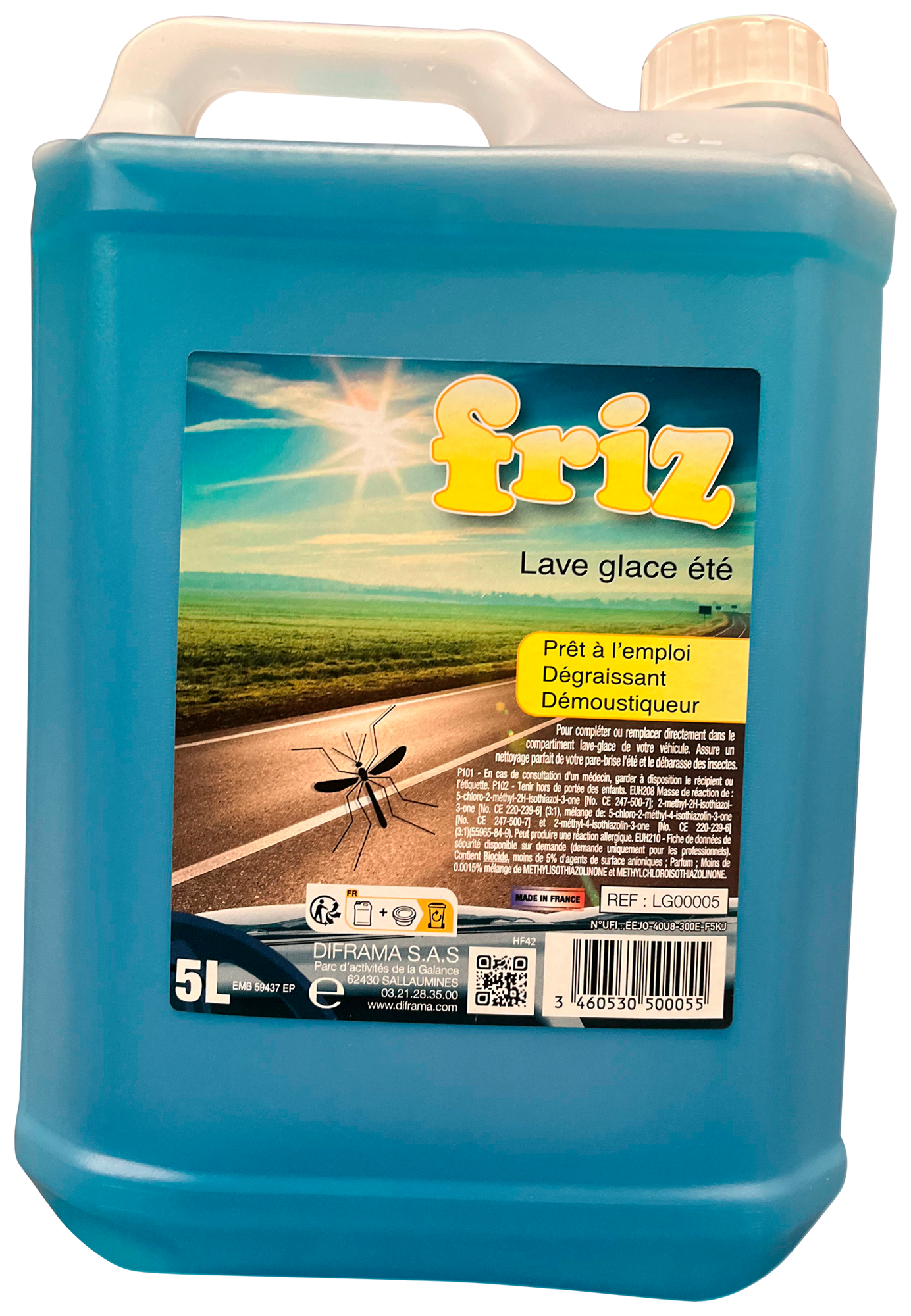  LAVE-GLACE ÉTÉ DÉMOUSTIQUANT code EAN 3460530500055 