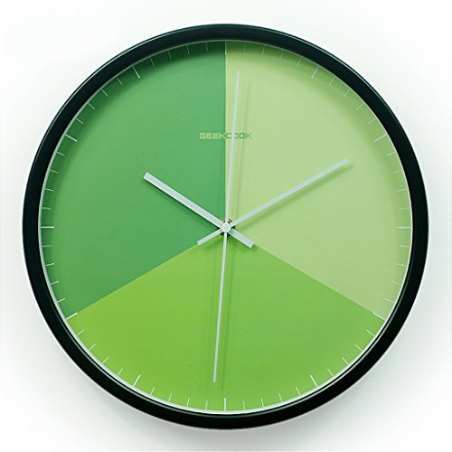 Wall clock of Zoe Modern Minimalist Design 12 pouces Mute Metal circulaire horloge murale électronique Living Room Clock Quartz Clock code EAN 3460970732764 