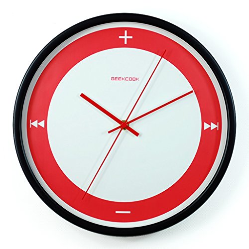Moderne, minimaliste, mur, horloge, métal, horloge