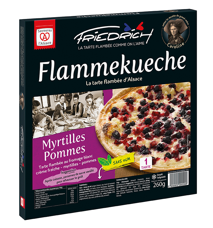 FLAMMEKUECHE SUCRÉE SURGELÉE