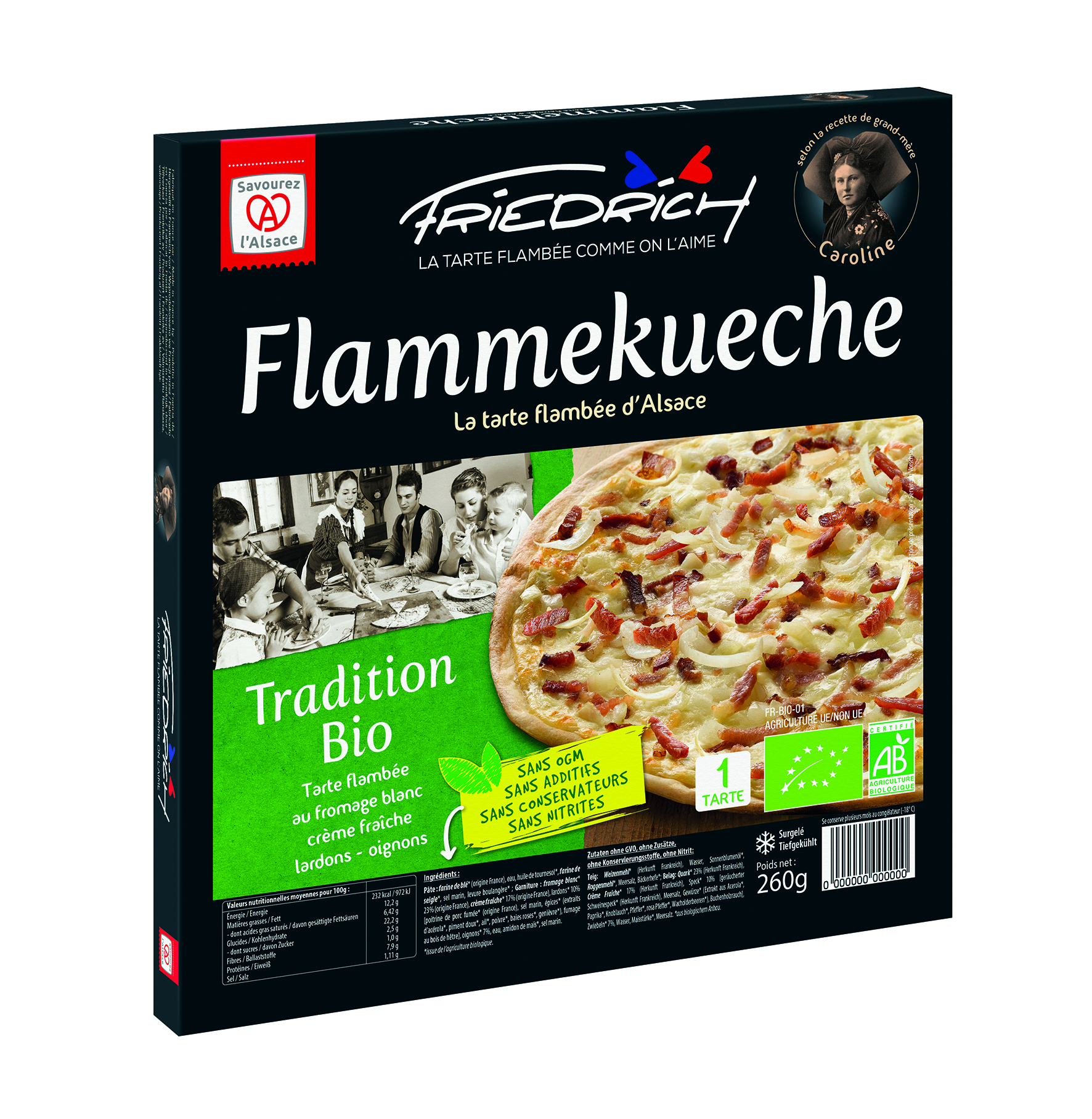 FLAMMEKUECHE BIO SURGELÉE