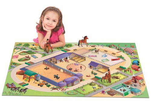 Universol DeBonsol - Tapis de jeu enfant HIPPODROME chevaux UNIVERSOL 3465070128226 (3465070128226)