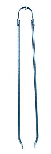 1172 pince de cheminée métal gris anthracite 2,...