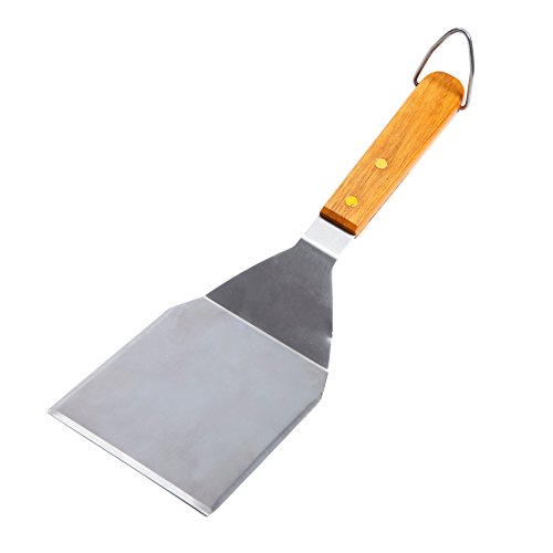 Raclette spatule à plancha manche bois, 6,5x14x...