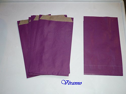 10 pochettes, sachets cadeaux kraft pivoine 12 ...