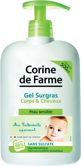 GEL LAVANT CORPS ET CHEVEUX “CORINE DE FARME”