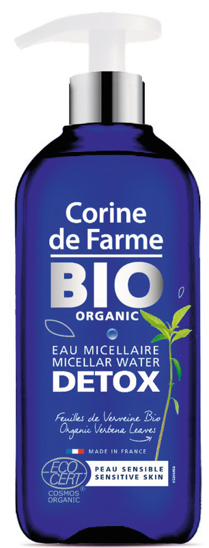 EAU MICELLAIRE BIO ORGANIC DÉTOX Corine de Farme