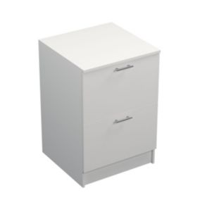  Meuble bas de cuisine 2 casseroliers Primalight blanc mat l. 60 cm x H. 87,9 cm code EAN 3470422404583 