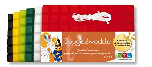 Bougie à modeler - 6 plaques - Couleurs de Noël...