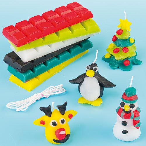 Kit de fabrication de bougie de Noël pour enfan...