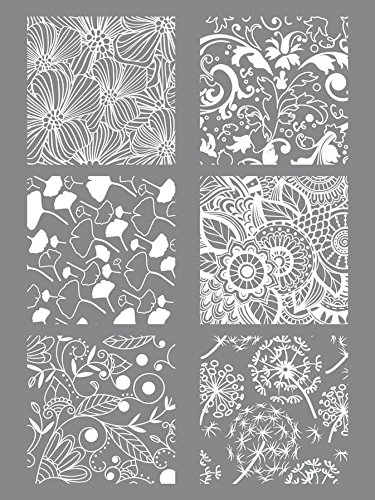 Pochoir pour pâte polymère - floral - Graine cr...