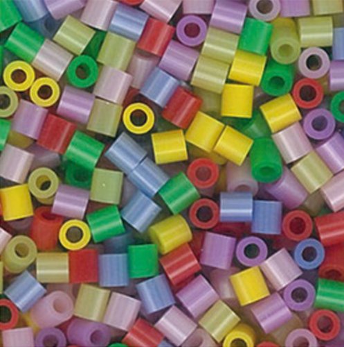 Perlou DTM - Sachet de 3000 perles à repasser, couleurs nacrées assorties 3471057311048 (3471057311048)