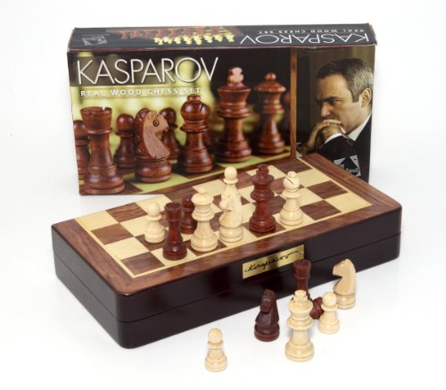 Kasparov - kas003 - jeu de société - coffret échecs kasparov - bois marqueterie code EAN 3472360000032 
