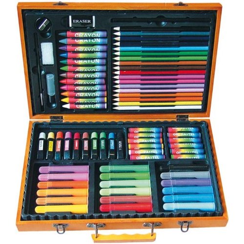 Mallette Artiste - bois - 77 Pièces