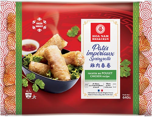 PÂTÉS IMPÉRIAUX RECETTE AU POULET SURGELÉS