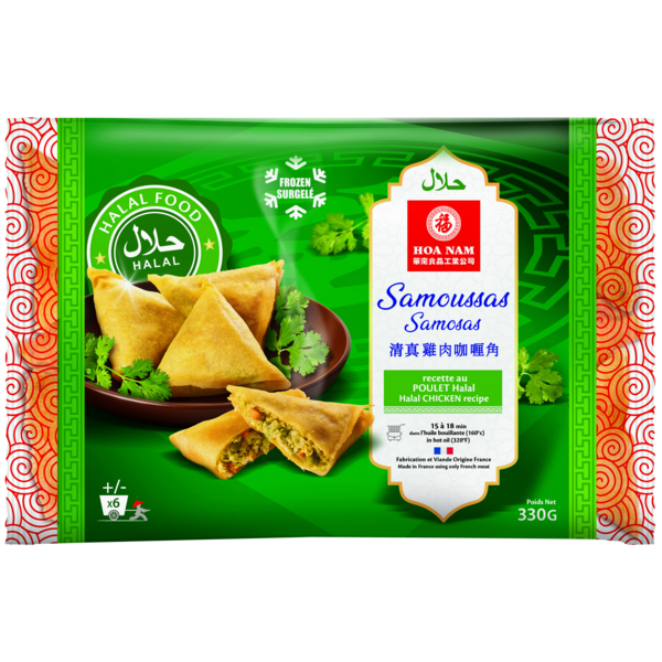 Samoussas poulet Halal surgelés