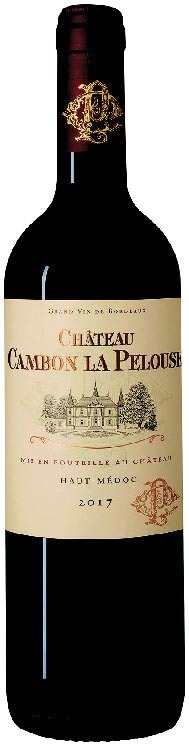  AOP(1) HAUT-MÉDOC CRU BOURGEOIS CHÂTEAU CAMBON LA PELOUSE 2017. code EAN 3475290013172 