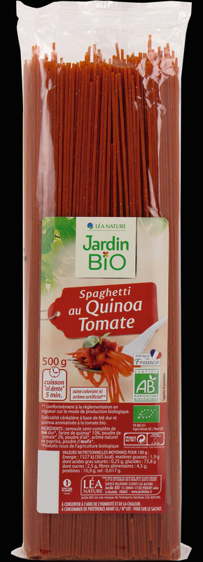 SPAGHETTI BIO AU QUINOA TOMATE jardin bio