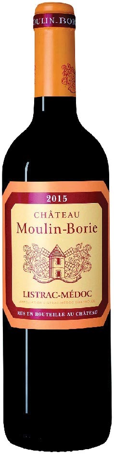 AOP(1) LISTRAC-MÉDOC CHÂTEAU MOULIN-BORIE 2015. 3479650000109 (3479650000109)