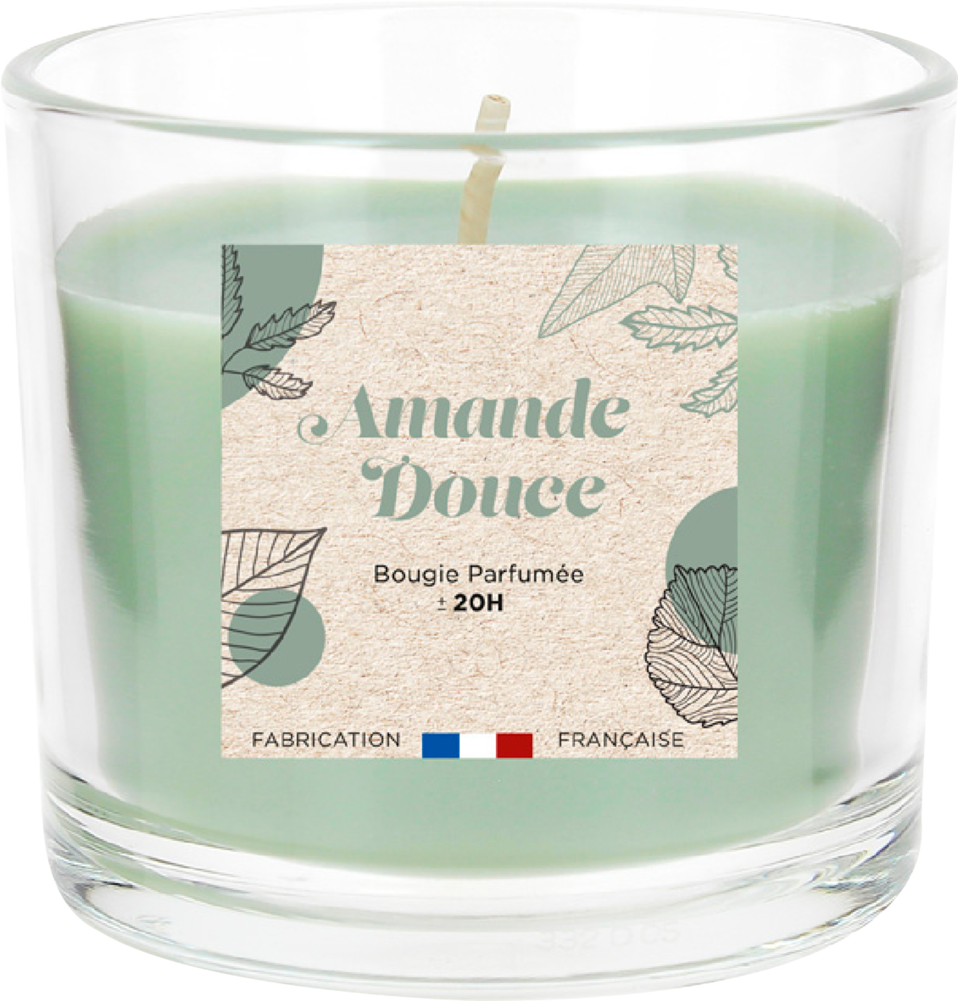 BOUGIE COLORÉE ET PARFUMÉE AMANDE DOUCE