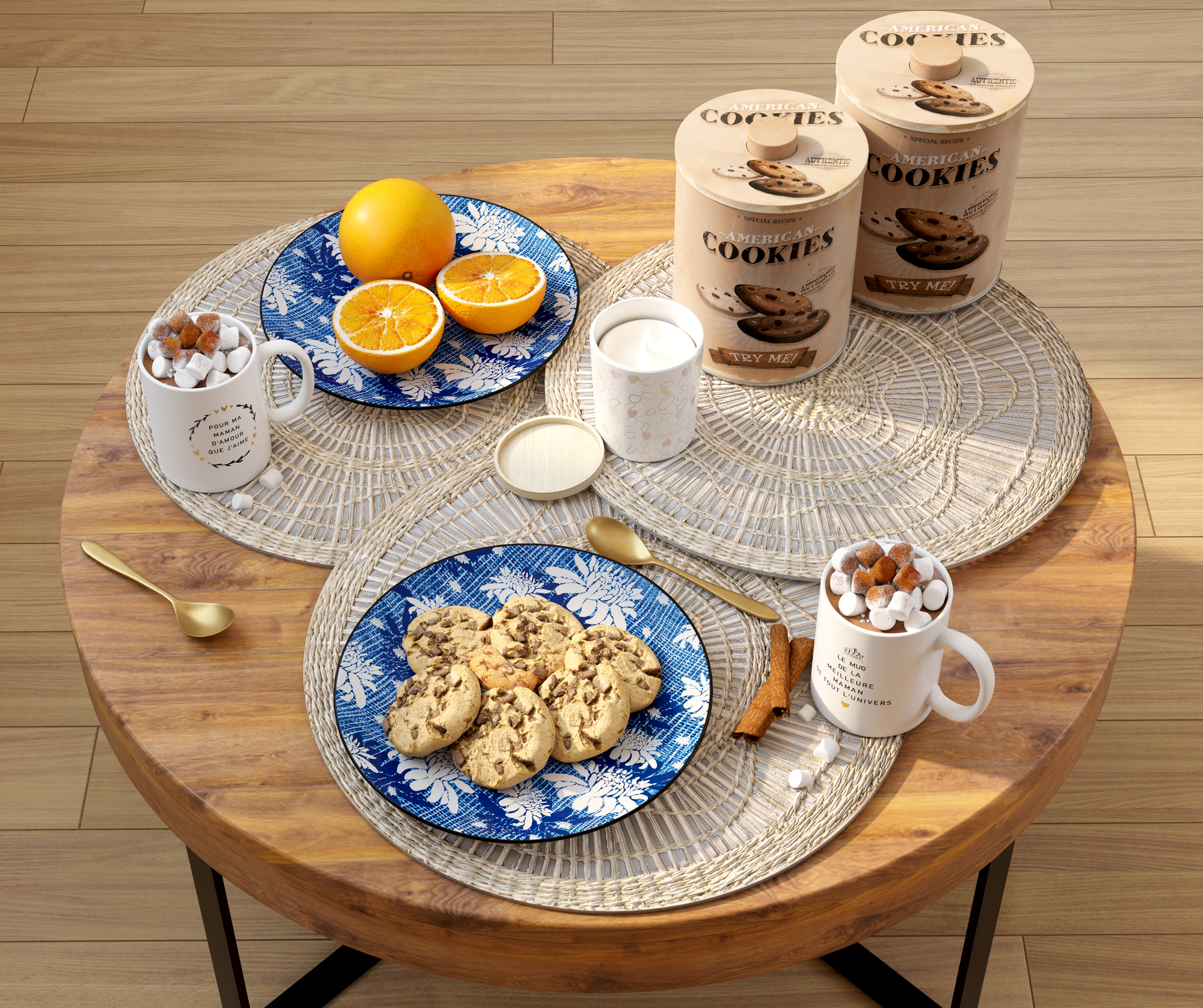 BOUGIE DANS VERRE LAQUÉ 