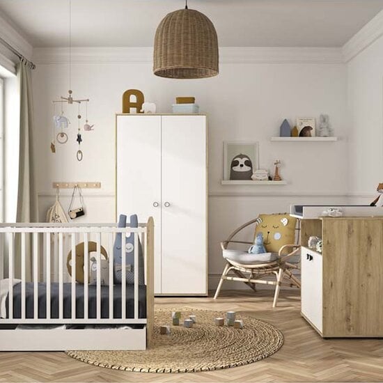  Galipette Chambre bébé complète Arthur : lit 70x140, commode, armoire   code EAN 3483601117150 