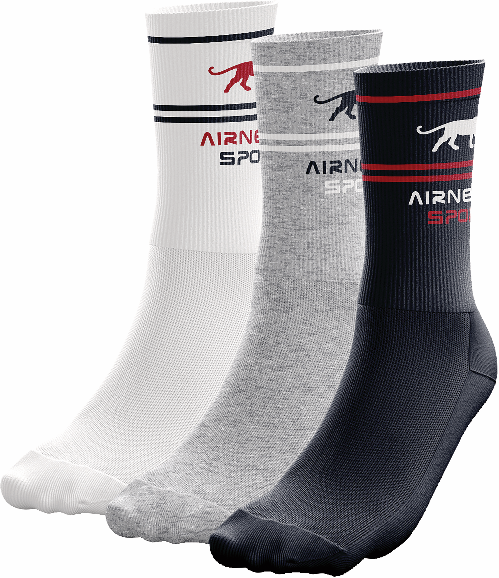 LOT DE 3 PAIRES DE CHAUSSETTES SPORT HOMME