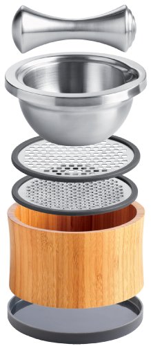 F28001 mortier et râpes bois et noir