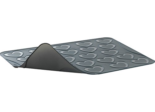 F45714 feuille de cuisson macaron cœur silicone...
