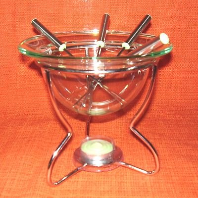 MASTRAD - Service à Fondue Au Chocolat Transpar...