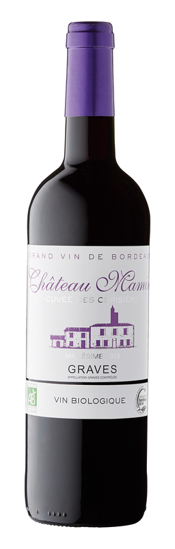 Chateau mamin 2015 AOP GRAVES  BIO ROUGE Chateau mamin 2015 code EAN 3486030000208 