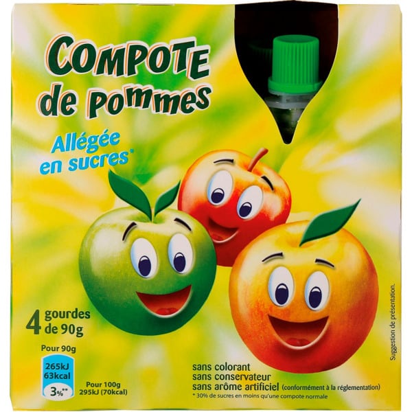  Compote Gourde code EAN 3486064000014 