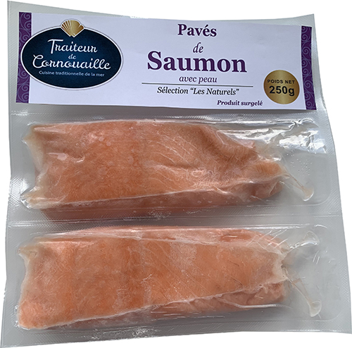 PAVÉS DE SAUMON AVEC PEAU SURGELÉS