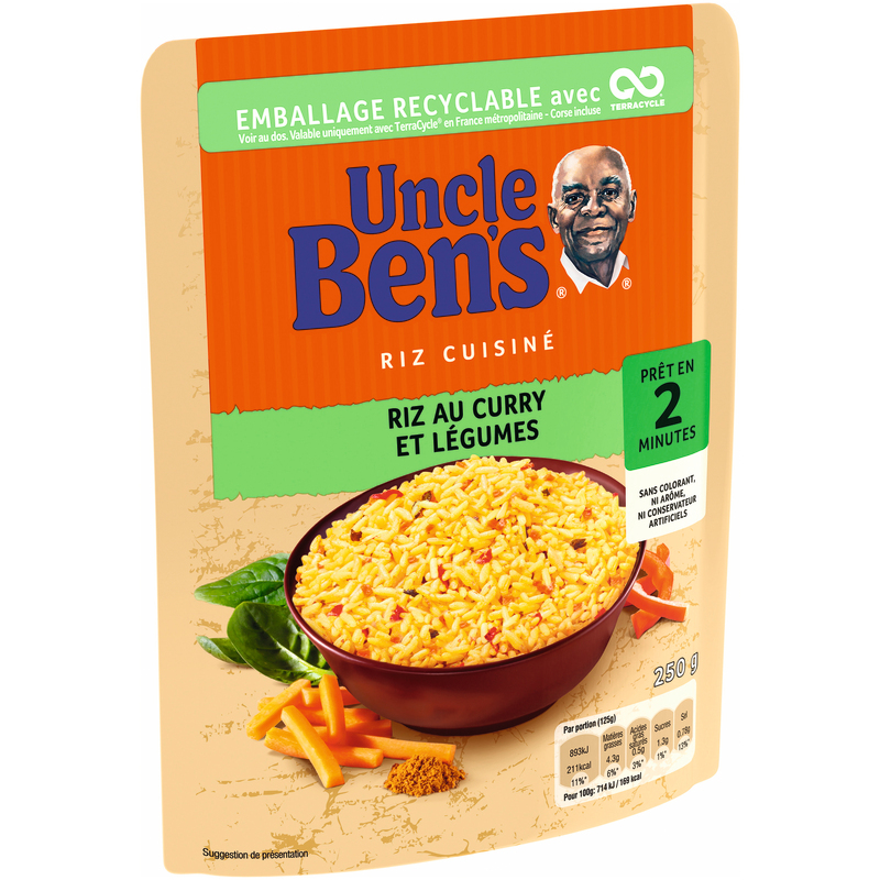 RIZ EXPRESS CURRY LÉGUMES Uncle Ben's