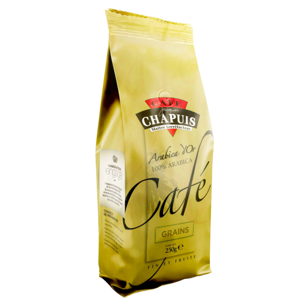 CAFÉS CHAPUIS CAFÉ EN GRAIN ARABICA D'OR 
 code EAN 3487772013105 