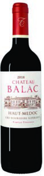 AOP(1) HAUT-MÉDOC CRU BOURGEOIS SUPÉRIEUR CHÂTEAU BALAC 2018. 3490000100003 (3490000100003)