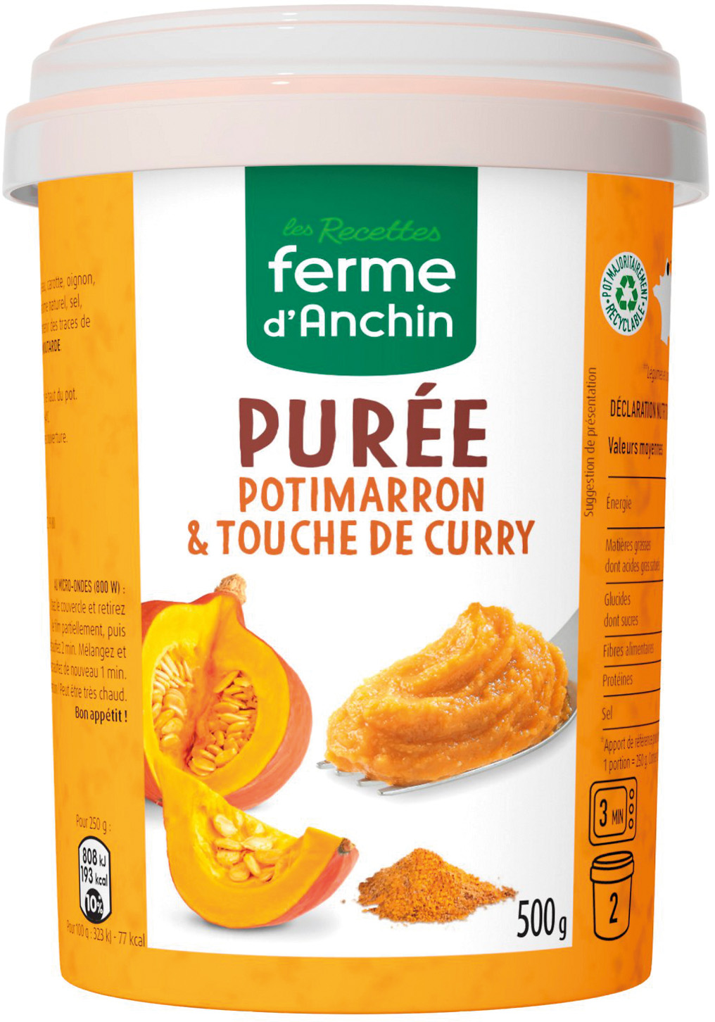  PUREE FERME D'ANCHIN code EAN 3490215000129 