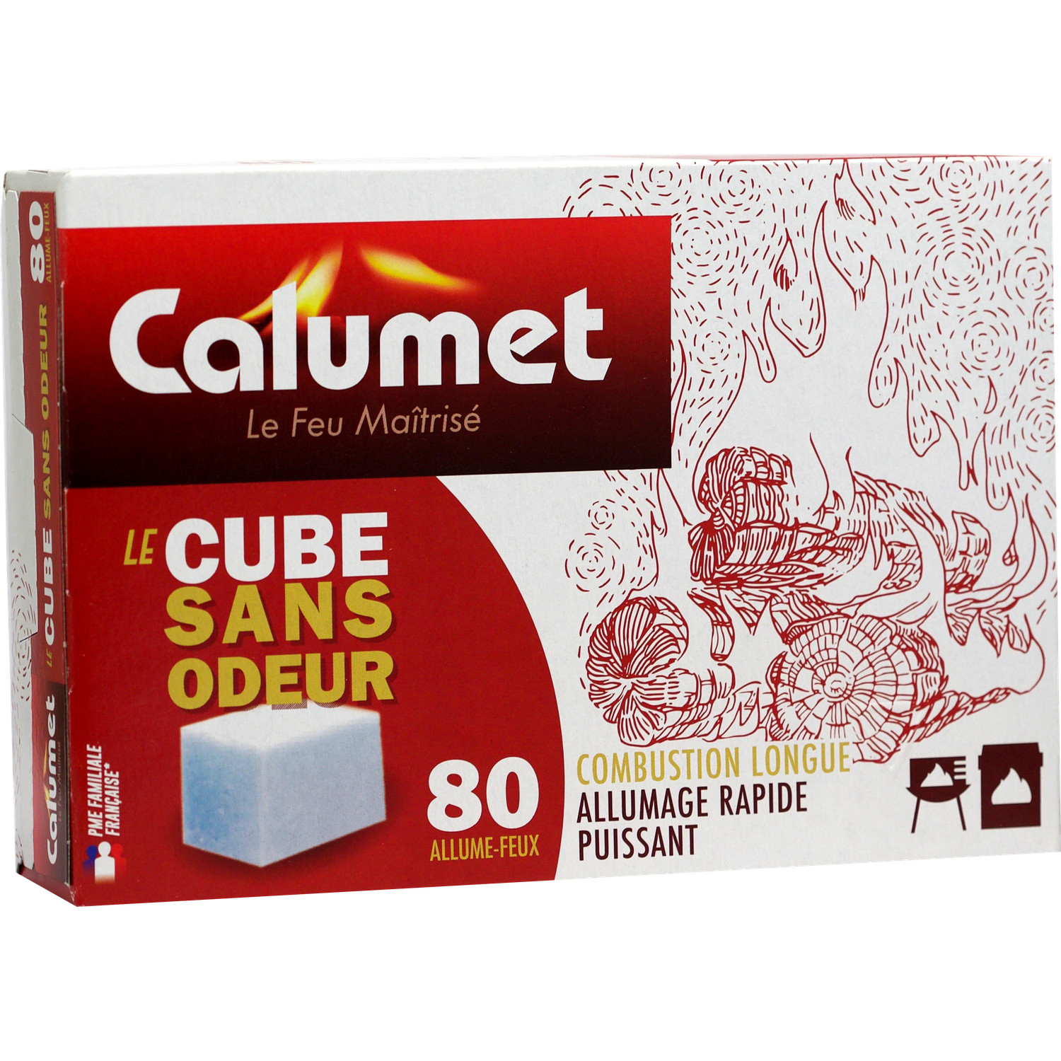 Allume feu cube sans odeaur CALUMET