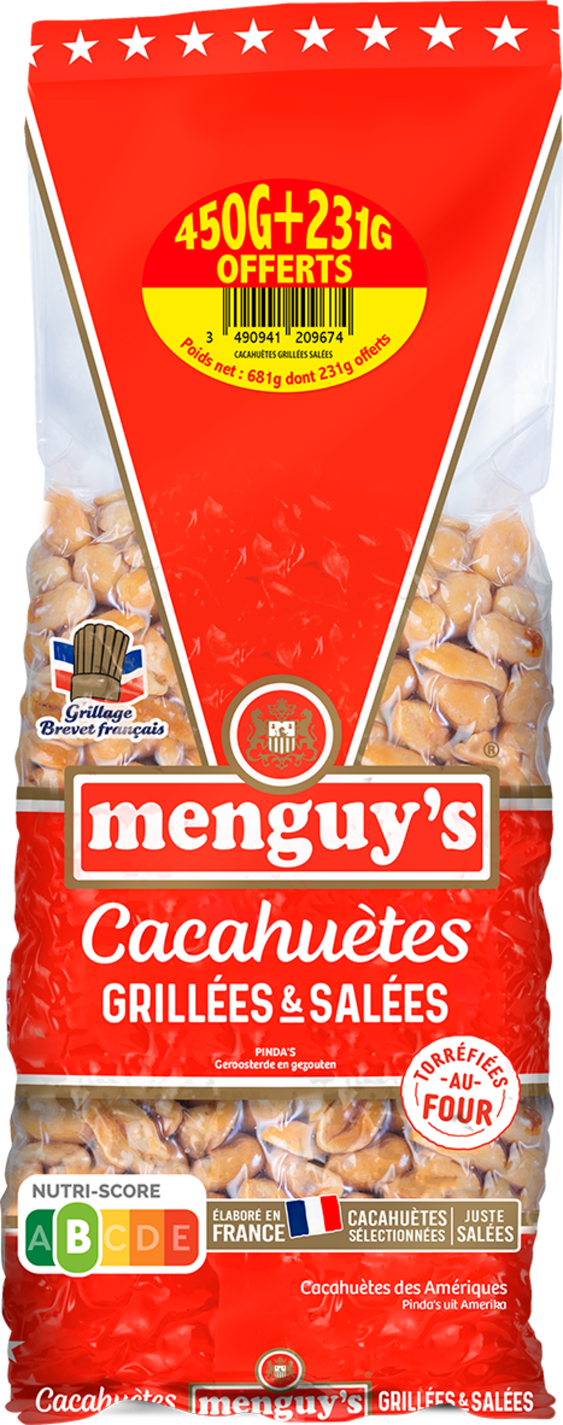 MENGUY'S CACAHUÈTES code EAN 3490941209674 