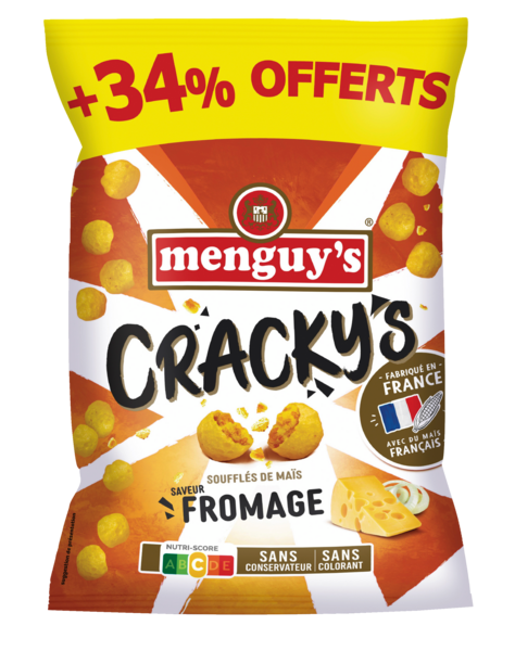 CRACKY'S SOUFFLÉS DE MAÏS AU FROMAGE
