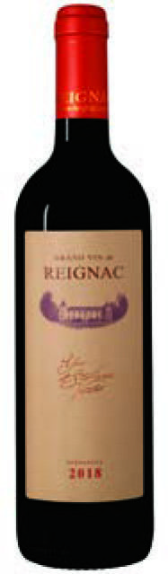  AOP(1) BORDEAUX SUPÉRIEUR GRAND VIN DE REIGNAC 2018. code EAN 3492744075180 